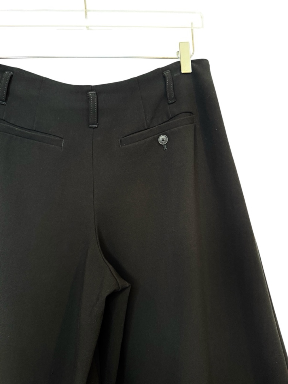 Anthropologie Maeve Black Wide Leg Culottes High Rise Cropped Pants Sz 6 - Picture 11 of 13